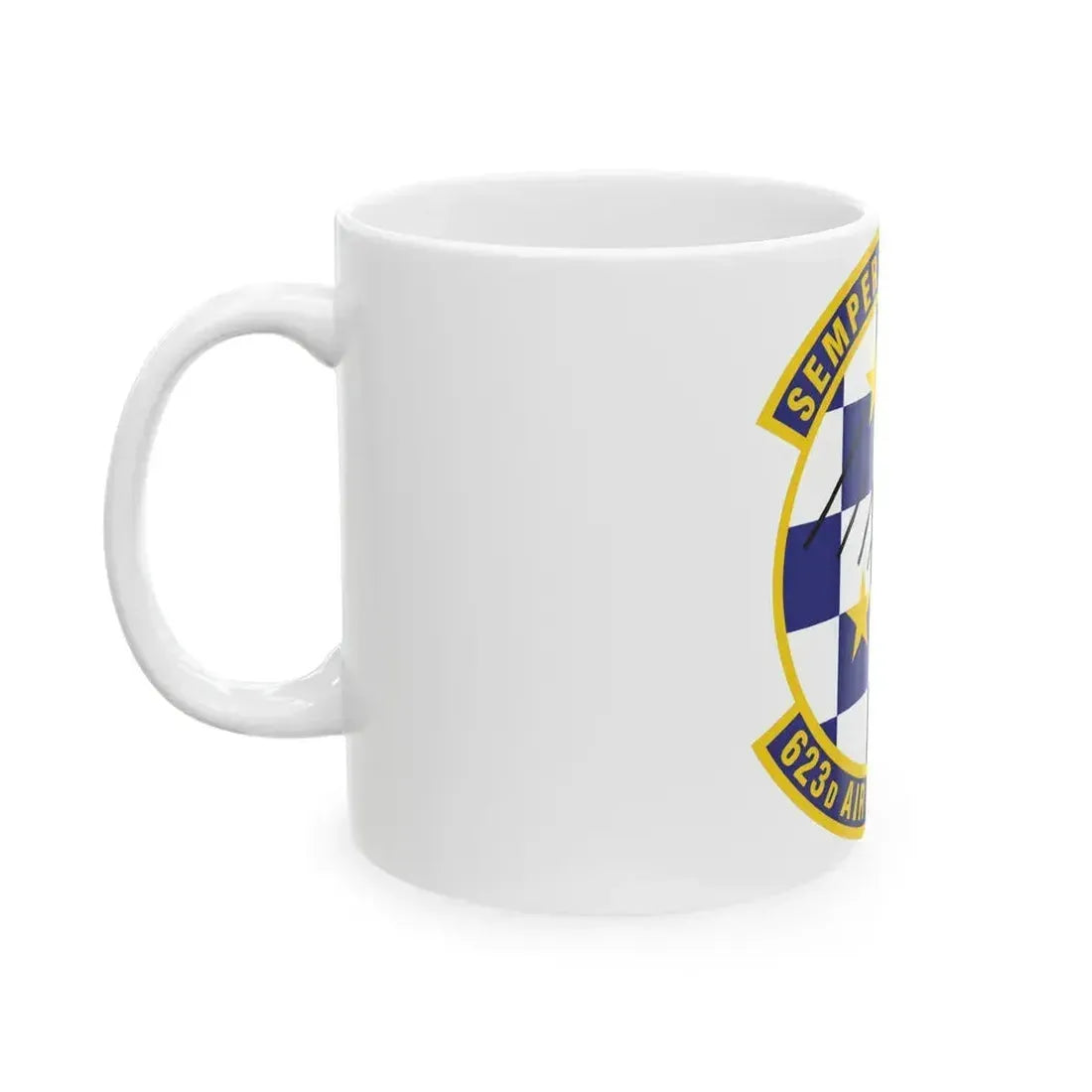 623 Air Control Squadron PACAF (U.S. Air Force) White Coffee Mug - Go Mug Yourself