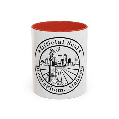 Seal of Birmingham Alabama - Accent Coffee Mug