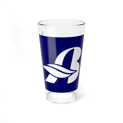 Flag of Abira Hokkaido variant (Japan) Pint Glass 16oz