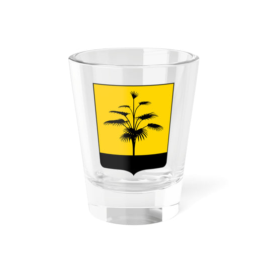 Lesser CoA of the Donets Basin Modern French Shield (Ukraine) (Coat of Arms) Shot Glass 1.5oz