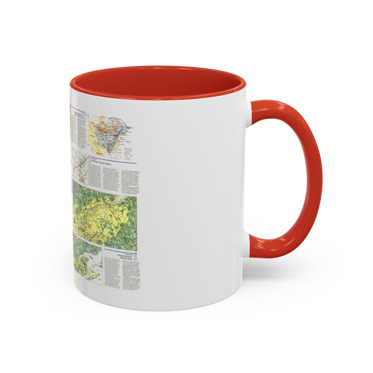 Canada - Quebec 2 (1991) (Map) Accent Coffee Mug