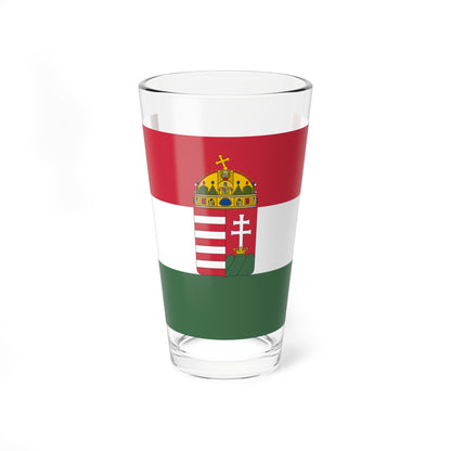 Flag of Hungary 1848-1849 1867-1869 3-2 aspect ratio (Hungary) Pint Glass 16oz