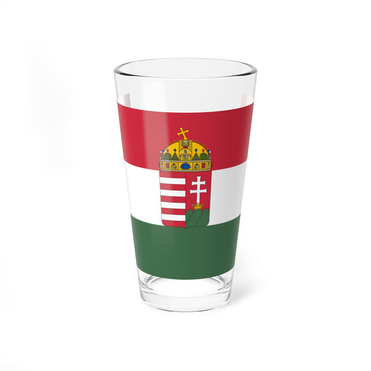 Flag of Hungary 1848-1849 1867-1869 3-2 aspect ratio (Hungary) Pint Glass 16oz