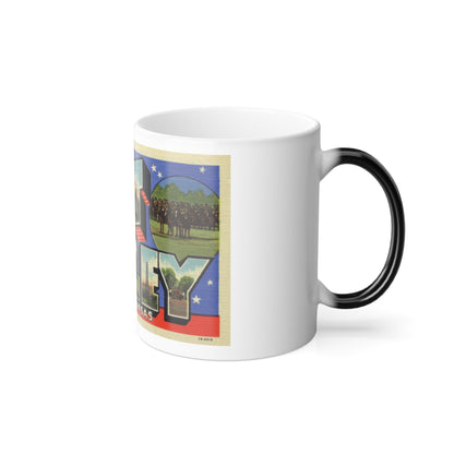Greetings from Fort Riley Kansas (Greeting Postcards) Color Changing Mug 11oz
