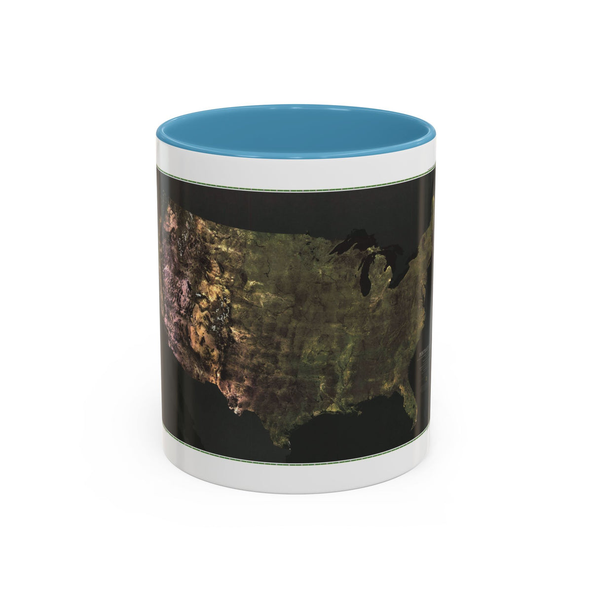 USA - Portrait U.S.A (1976) (Map) Accent Coffee Mug