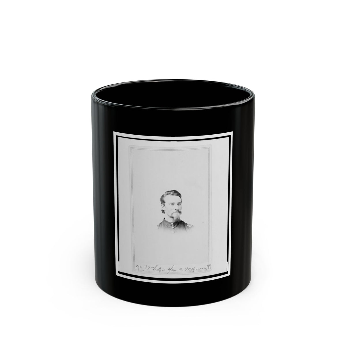 Matthew T. Lutz, Bust Portrait, Facing Front (U.S. Civil War) Black Coffee Mug