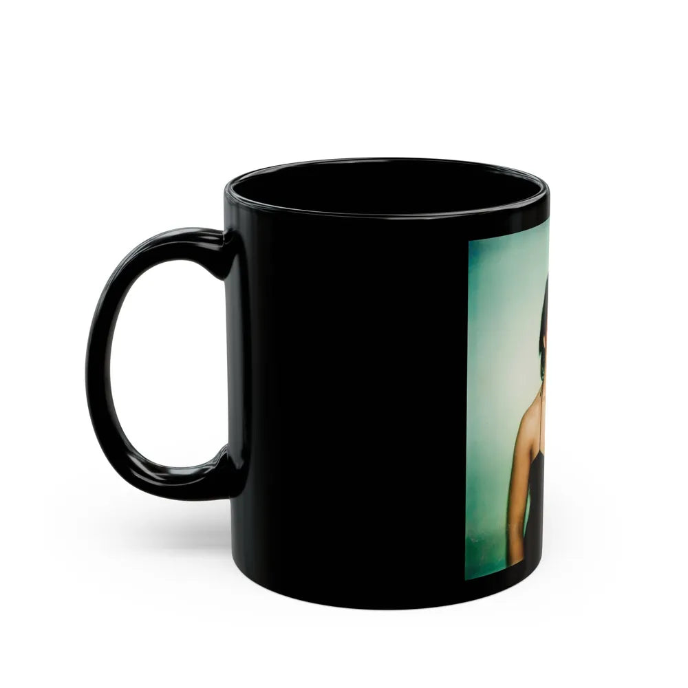 Linda Blair #20 1 (Vintage Female Icon) Black Coffee Mug-Go Mug Yourself