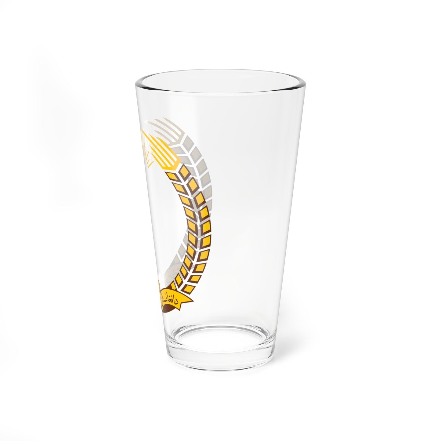 Emblem of Afghanistan 1974-1978 vers 02 (Afghanistan) (Coat of Arms) Pint Glass 16oz