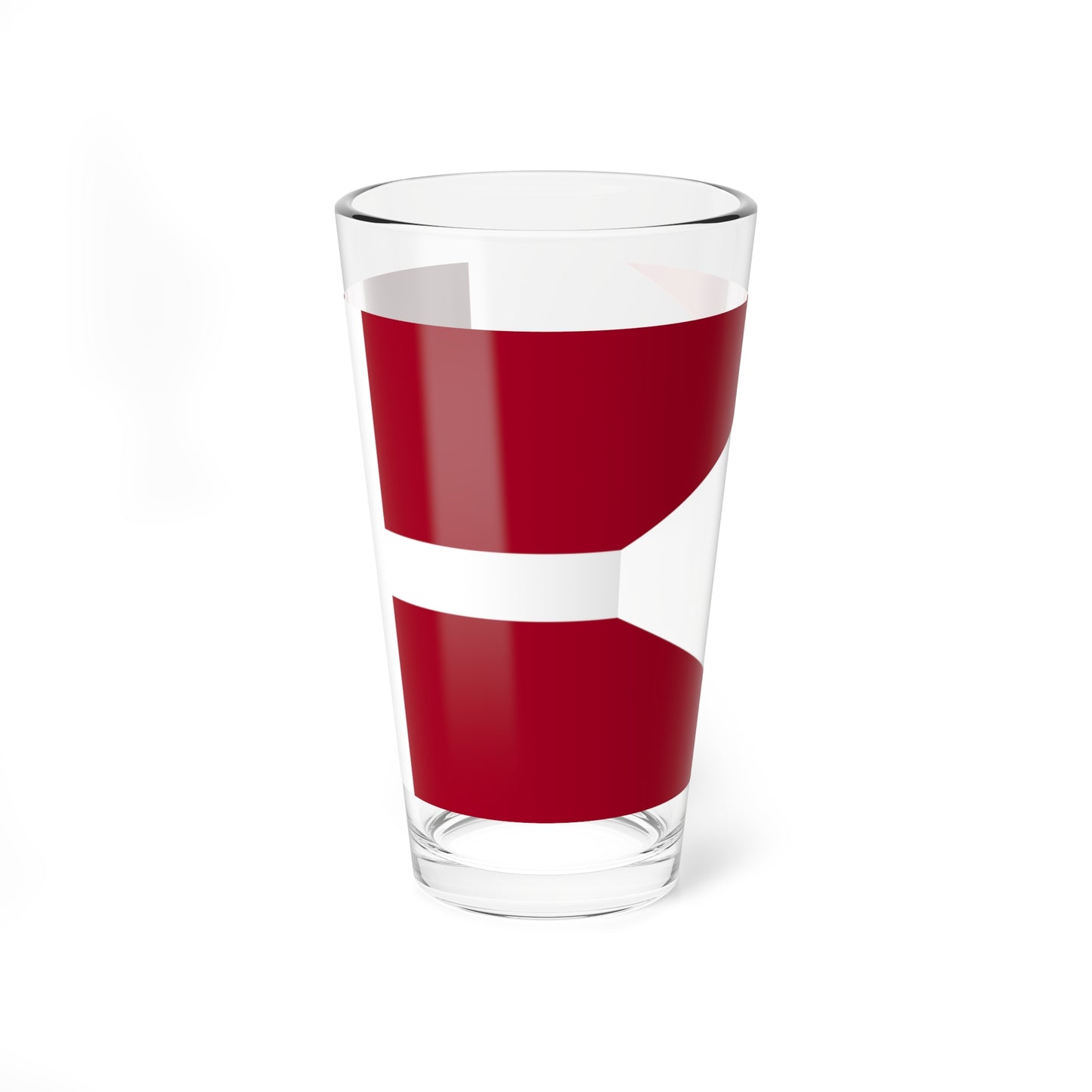 Naval Rank Flag of Denmark - Admiral (Denmark) Pint Glass 16oz