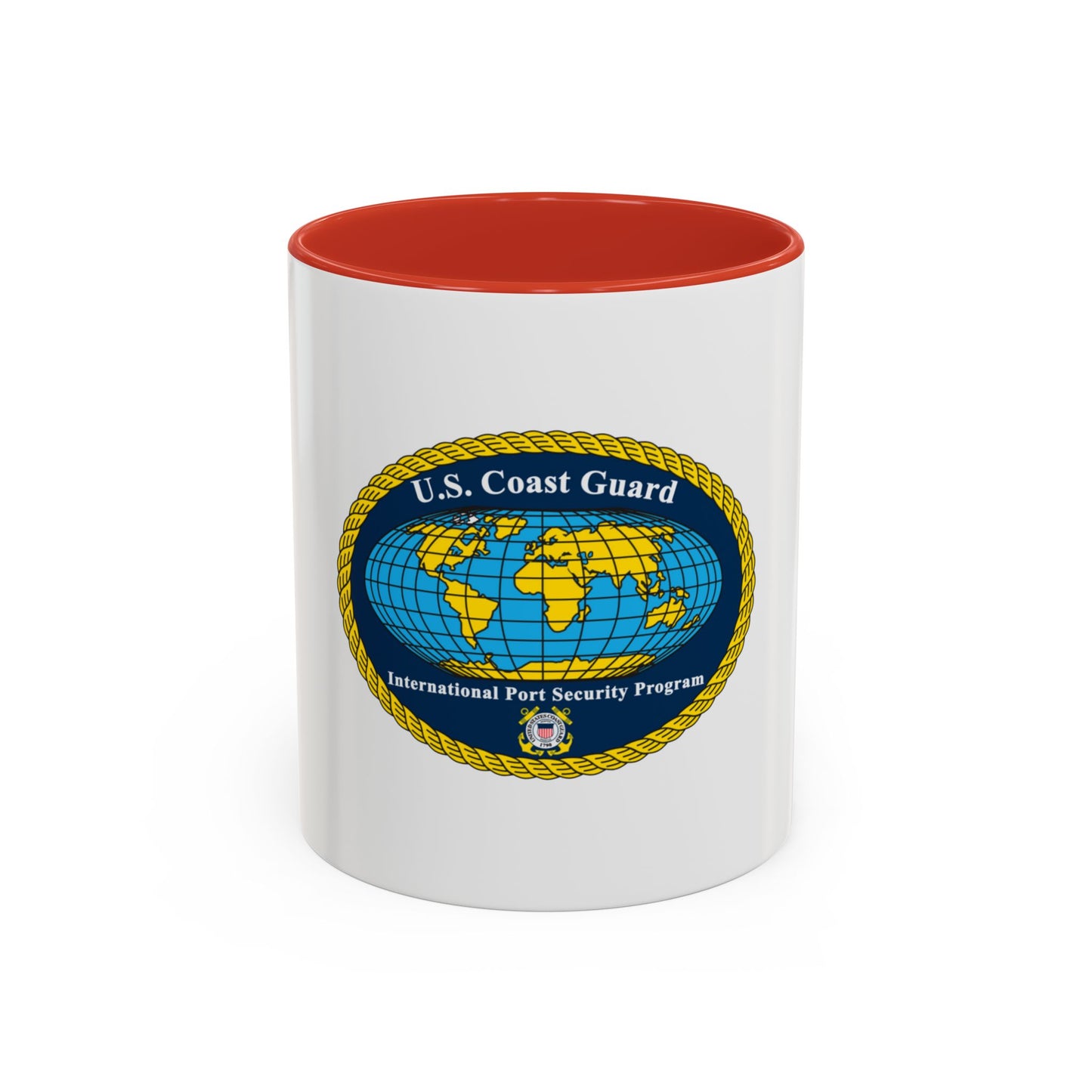 International Port Security Program USCG (U.S. Coast Guard) Accent Coffee Mug