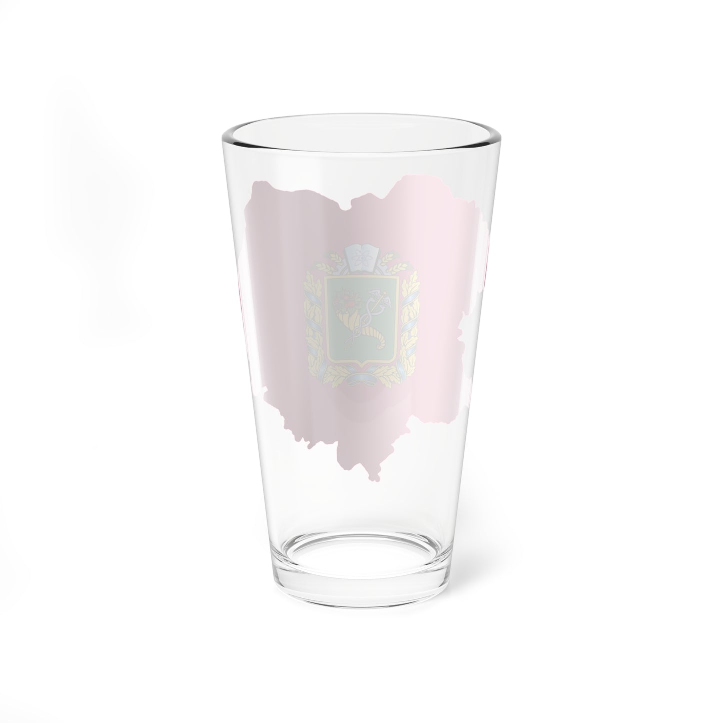 Flag-map of Kharkiv Oblast (Ukraine) Pint Glass 16oz