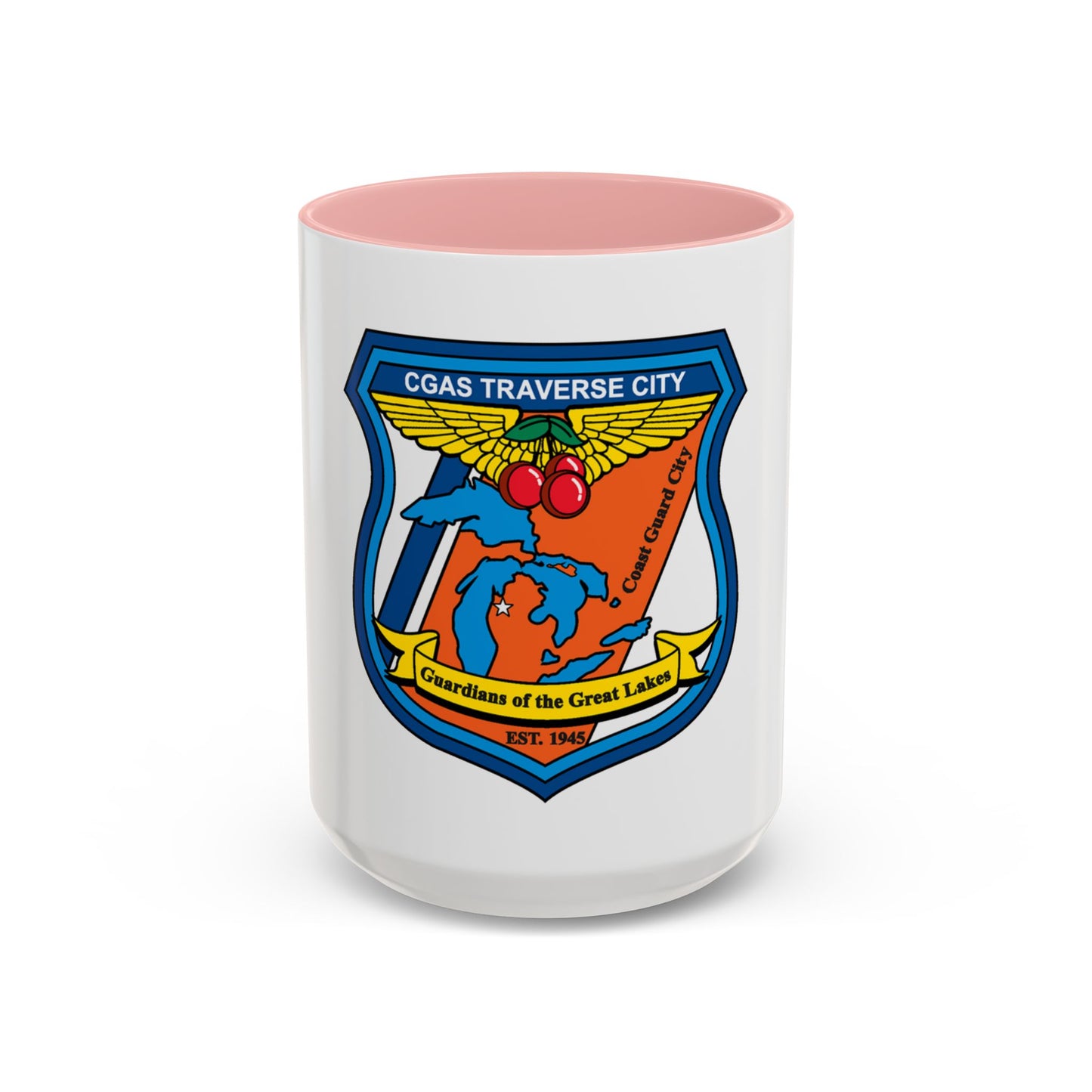 USCG Air Station Traverse City (U.S. Coast Guard) Accent Coffee Mug