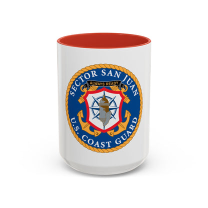 USCG Sector San Juan (U.S. Coast Guard) Accent Coffee Mug