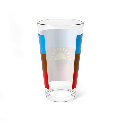 Bandera de Arismendi Sucre (Venezuela) Pint Glass 16oz