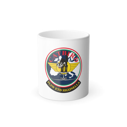FLSW ETD Sigonella Catbird Fleet Logistics Support Wing Executive Transport Detachment (U.S. Navy) Color Changing Mug 11oz