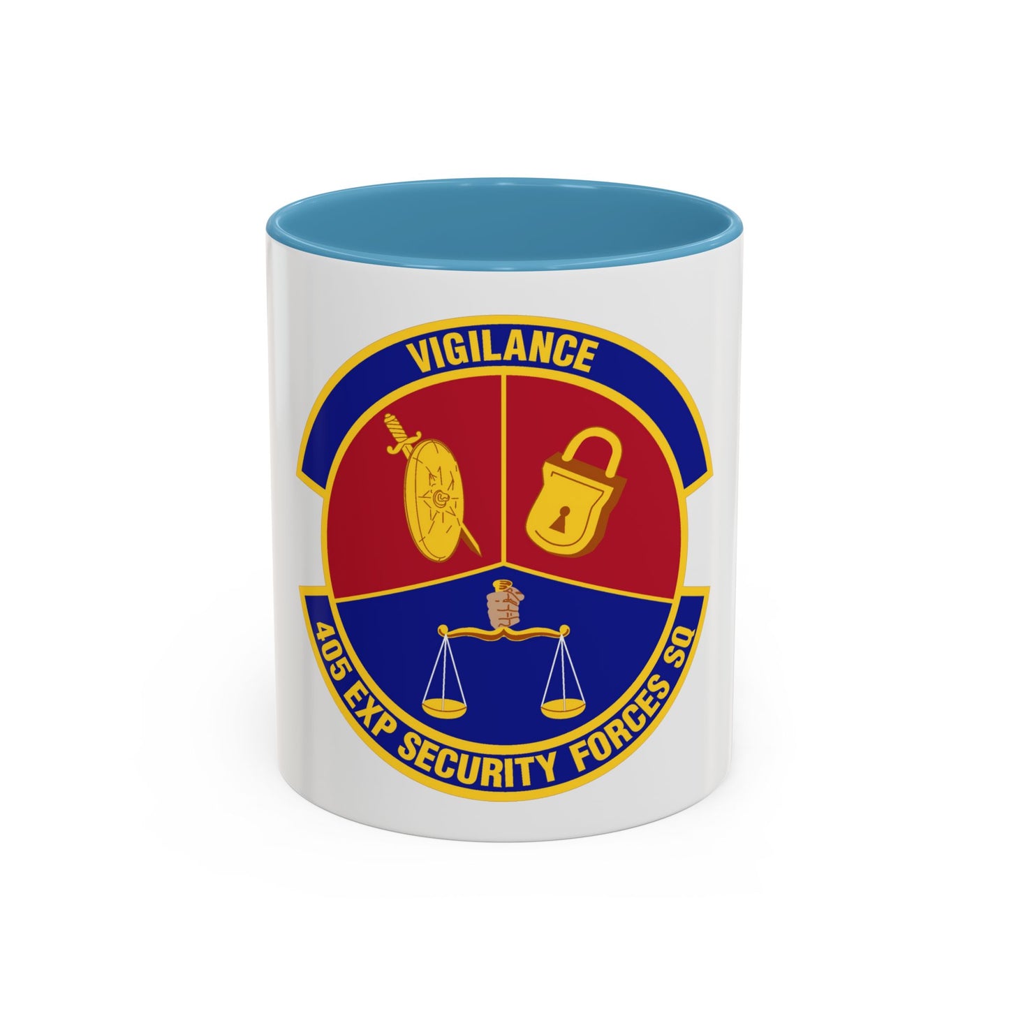 405th Expeditionary Security Forces Squadron (U.S. Air Force) Accent Coffee Mug
