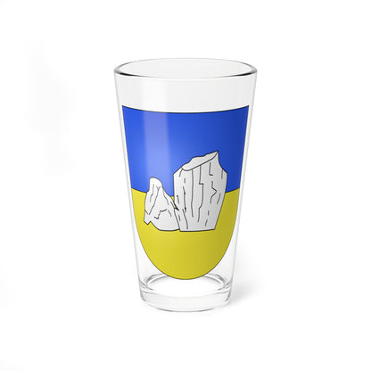 Pierrafortscha-coat of arms (Switzerland) (Coat of Arms) Pint Glass 16oz