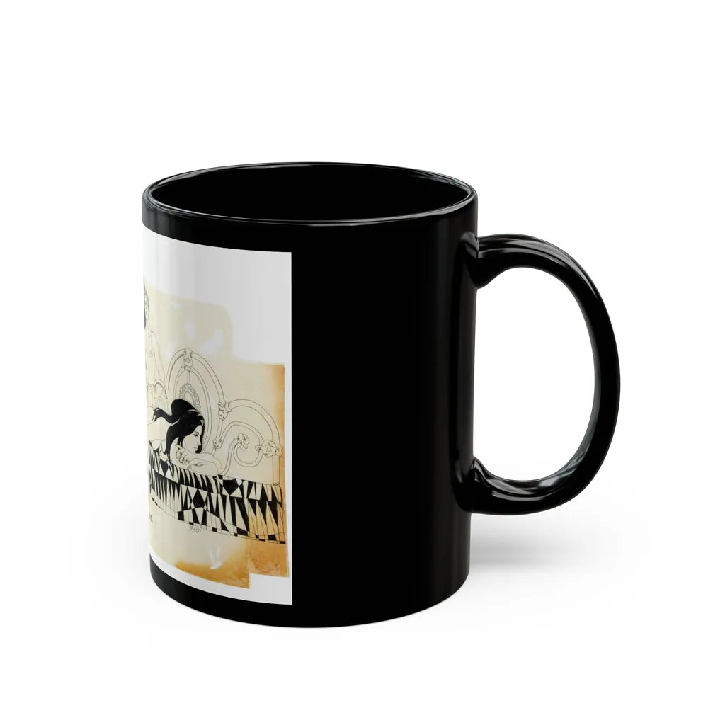 Cosmopolitan Illustration (2) - Black Coffee Mug-Go Mug Yourself