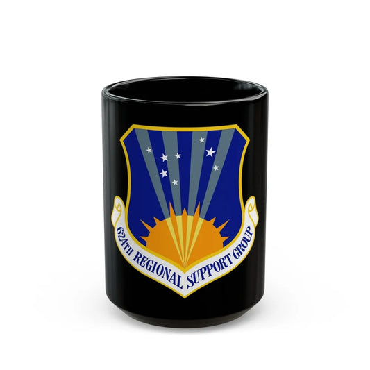 624th Regional Support Group (U.S. Air Force) Black Coffee Mug-15oz-Go Mug Yourself