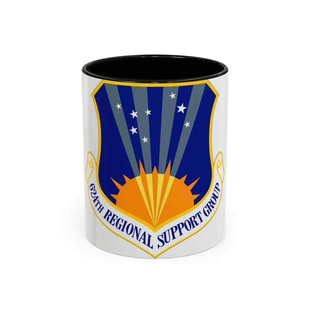624th Regional Support Group (U.S. Air Force) Accent Coffee Mug 11oz Black - Go Mug Yourself