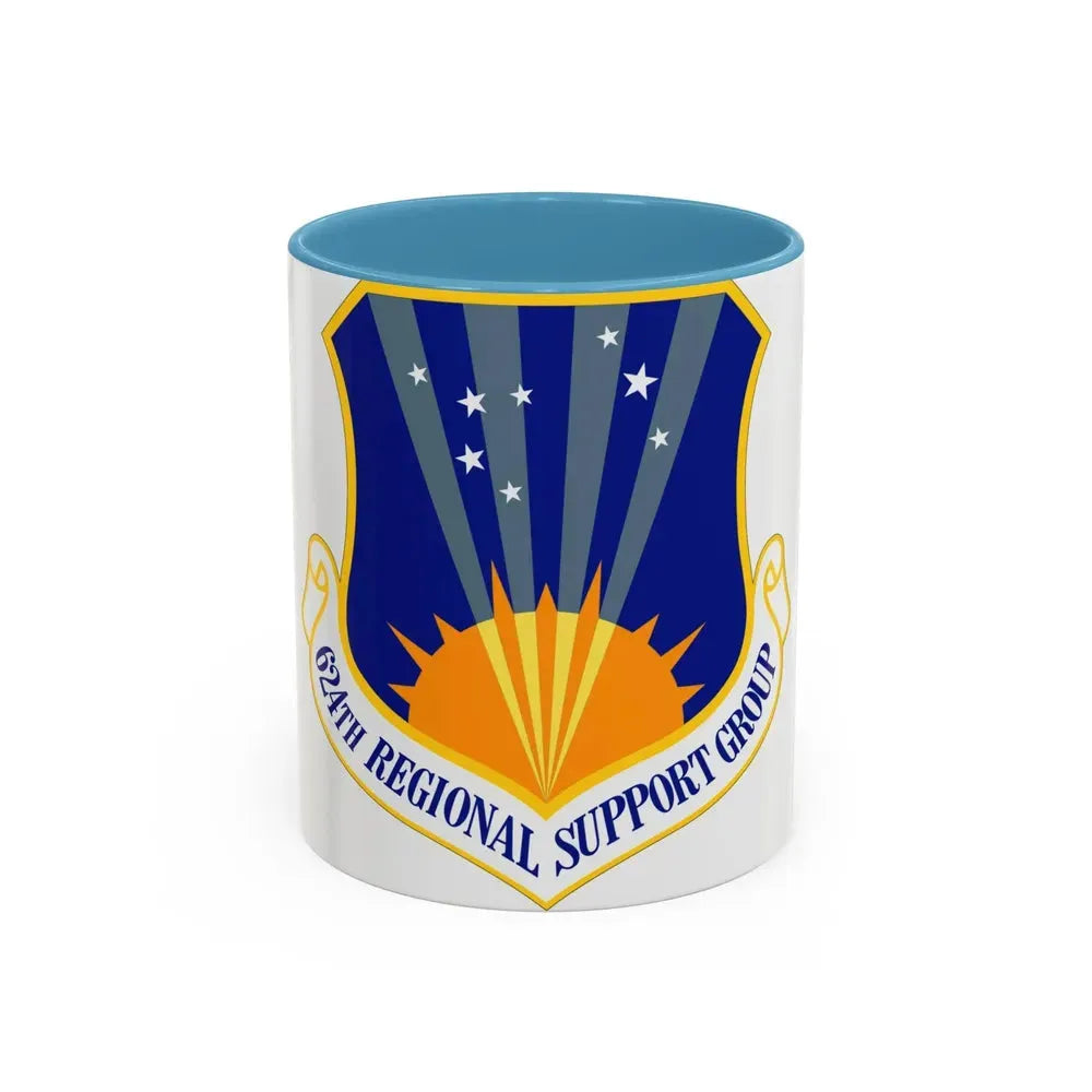 624th Regional Support Group (U.S. Air Force) Accent Coffee Mug 11oz Light Blue - Go Mug Yourself