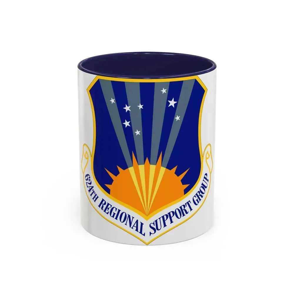 624th Regional Support Group (U.S. Air Force) Accent Coffee Mug 11oz Navy - Go Mug Yourself