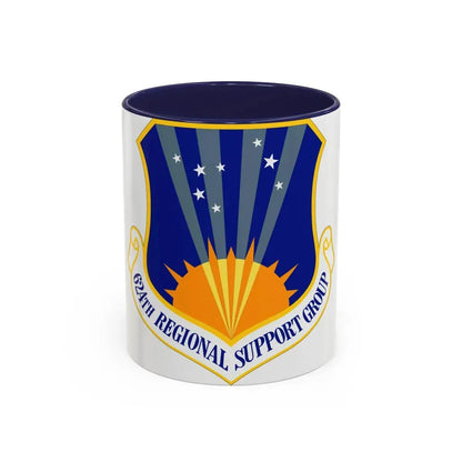 624th Regional Support Group (U.S. Air Force) Accent Coffee Mug 11oz Navy - Go Mug Yourself