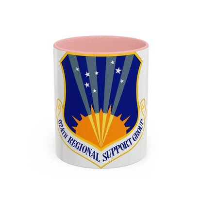 624th Regional Support Group (U.S. Air Force) Accent Coffee Mug 11oz Pink - Go Mug Yourself