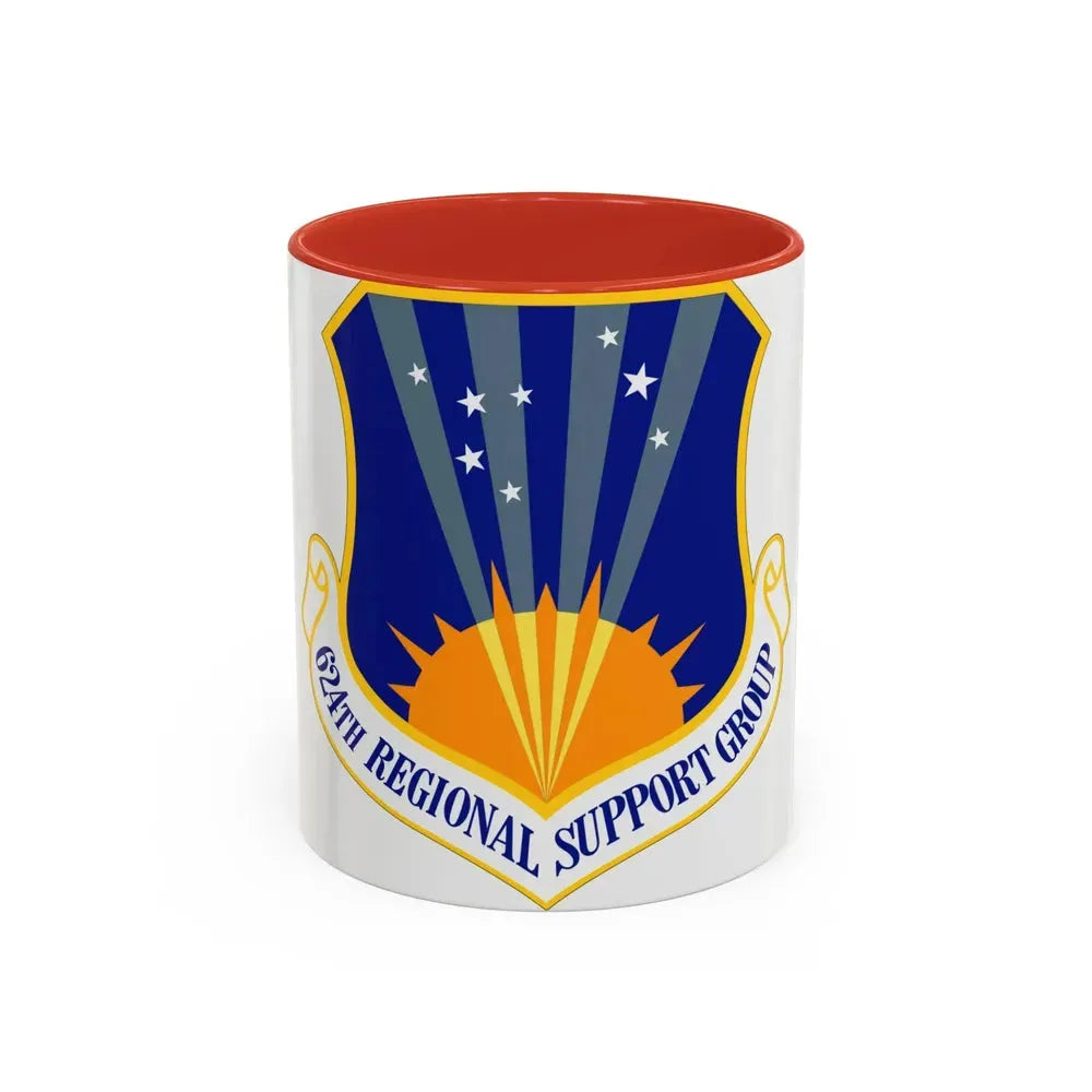 624th Regional Support Group (U.S. Air Force) Accent Coffee Mug 11oz Red - Go Mug Yourself