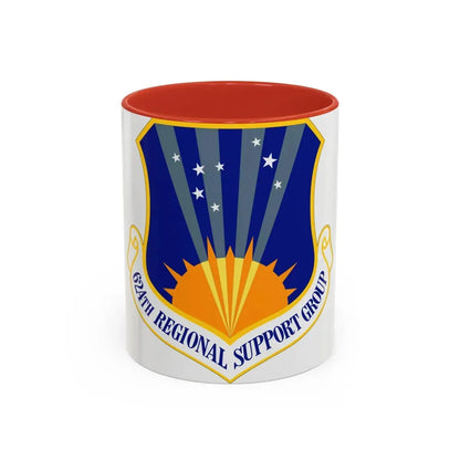 624th Regional Support Group (U.S. Air Force) Accent Coffee Mug 11oz Red - Go Mug Yourself
