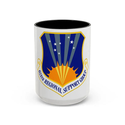 624th Regional Support Group (U.S. Air Force) Accent Coffee Mug 15oz Black - Go Mug Yourself