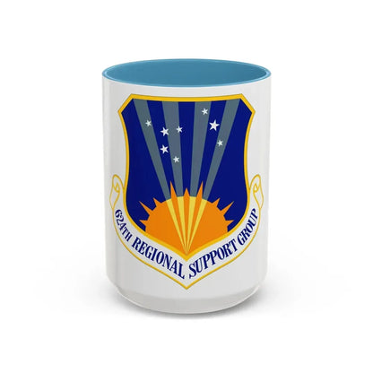 624th Regional Support Group (U.S. Air Force) Accent Coffee Mug 15oz Light Blue - Go Mug Yourself