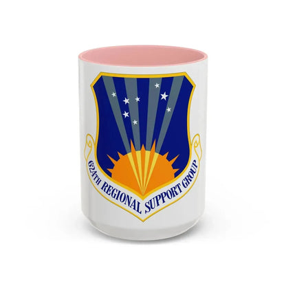624th Regional Support Group (U.S. Air Force) Accent Coffee Mug 15oz Pink - Go Mug Yourself