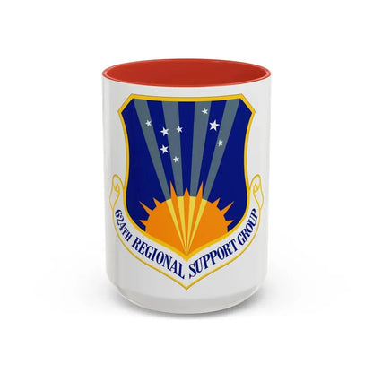 624th Regional Support Group (U.S. Air Force) Accent Coffee Mug 15oz Red - Go Mug Yourself