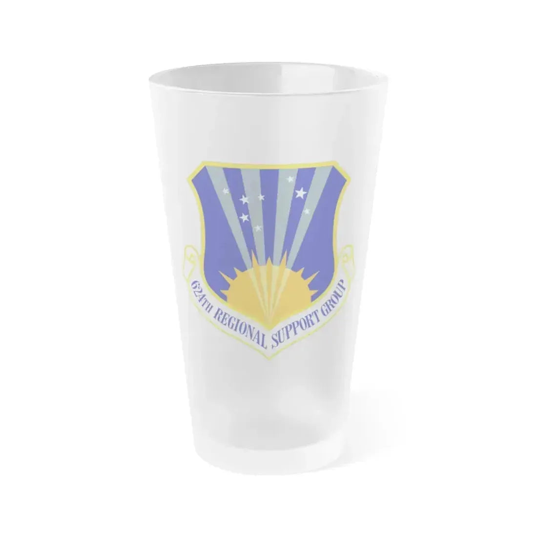 624th Regional Support Group (U.S. Air Force) Frosted Pint Glass 16oz 16oz Frosted - Go Mug Yourself