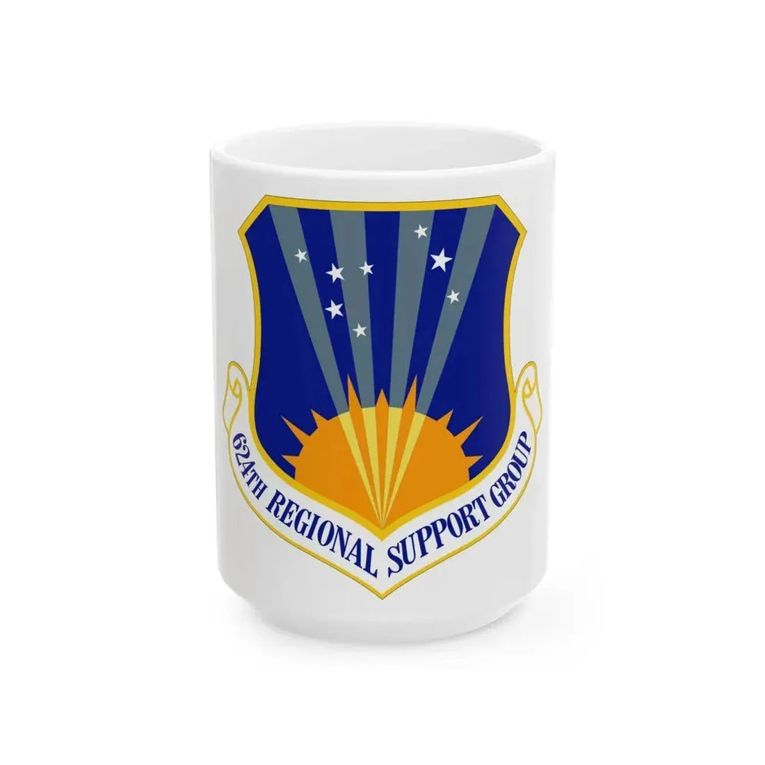 624th Regional Support Group (U.S. Air Force) White Coffee Mug 15oz - Go Mug Yourself