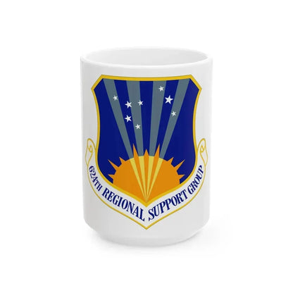 624th Regional Support Group (U.S. Air Force) White Coffee Mug 15oz - Go Mug Yourself