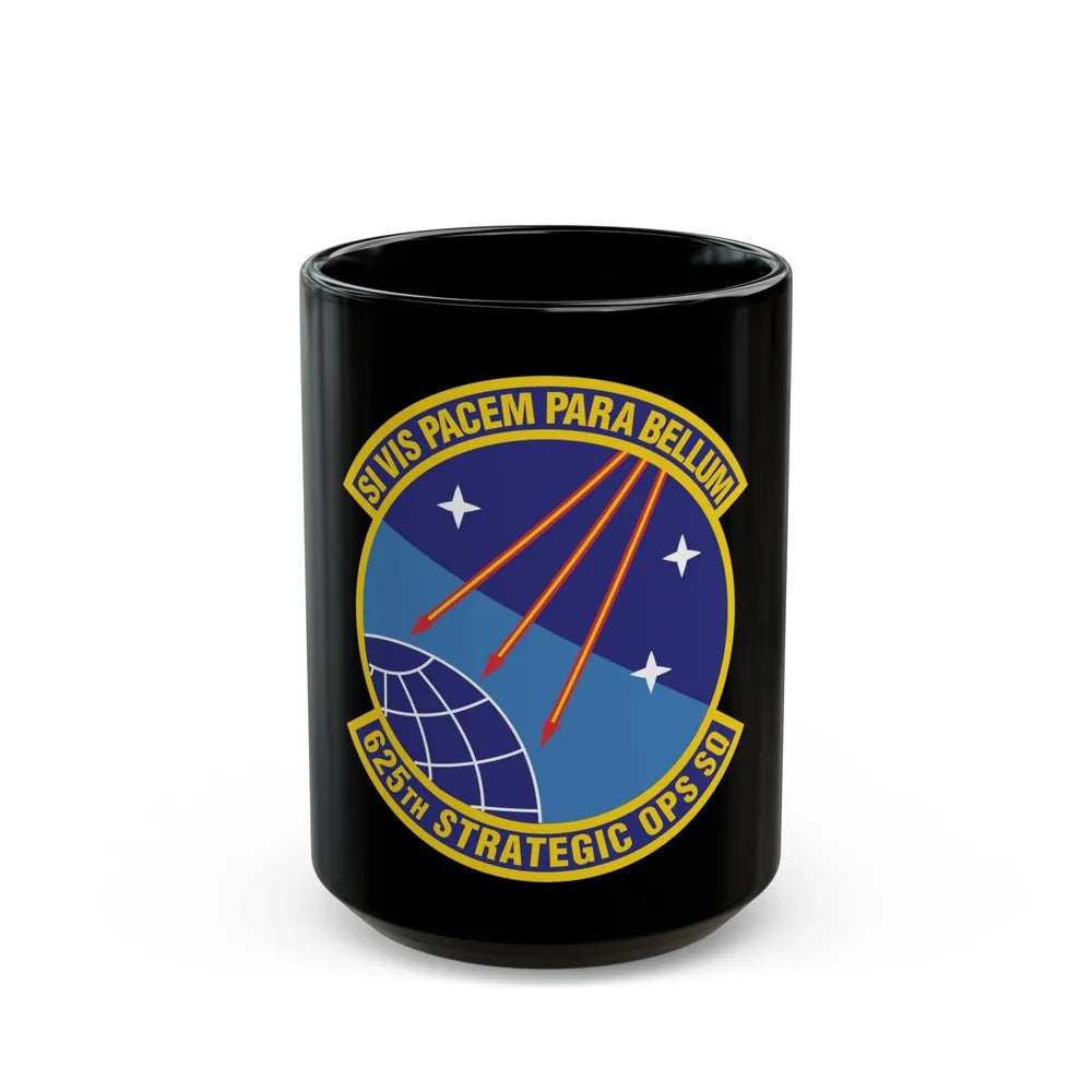 625 Strategic Operations Sq AFGSC (U.S. Air Force) Black Coffee Mug-15oz-Go Mug Yourself