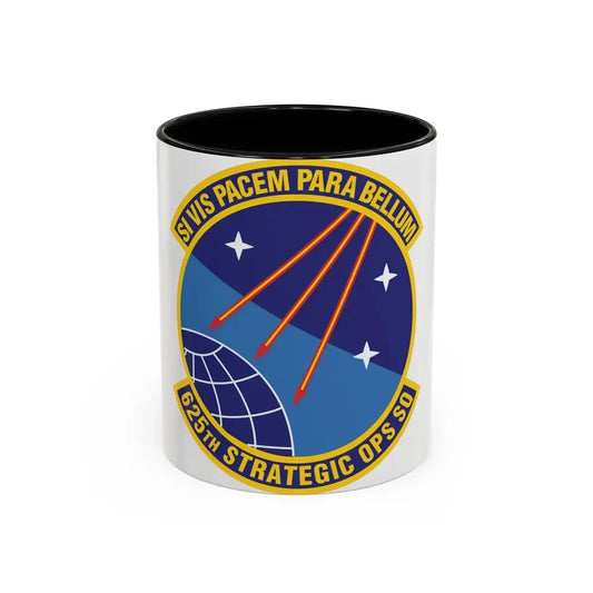 625 Strategic Operations Sq AFGSC (U.S. Air Force) Accent Coffee Mug 11oz Black - Go Mug Yourself