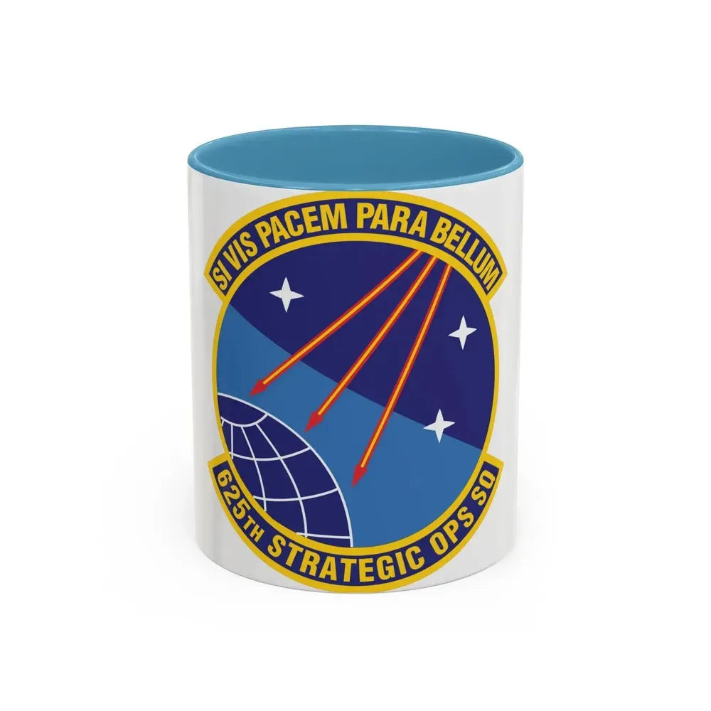 625 Strategic Operations Sq AFGSC (U.S. Air Force) Accent Coffee Mug 11oz Light Blue - Go Mug Yourself