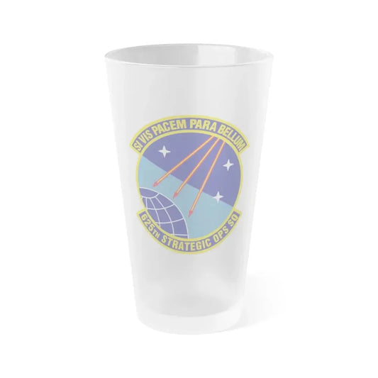 625 Strategic Operations Sq AFGSC (U.S. Air Force) Frosted Pint Glass 16oz 16oz Frosted - Go Mug Yourself