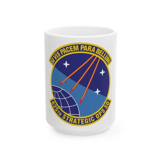 625 Strategic Operations Sq AFGSC (U.S. Air Force) White Coffee Mug 15oz - Go Mug Yourself