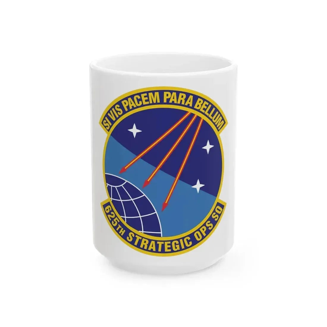 625 Strategic Operations Sq AFGSC (U.S. Air Force) White Coffee Mug - Go Mug Yourself