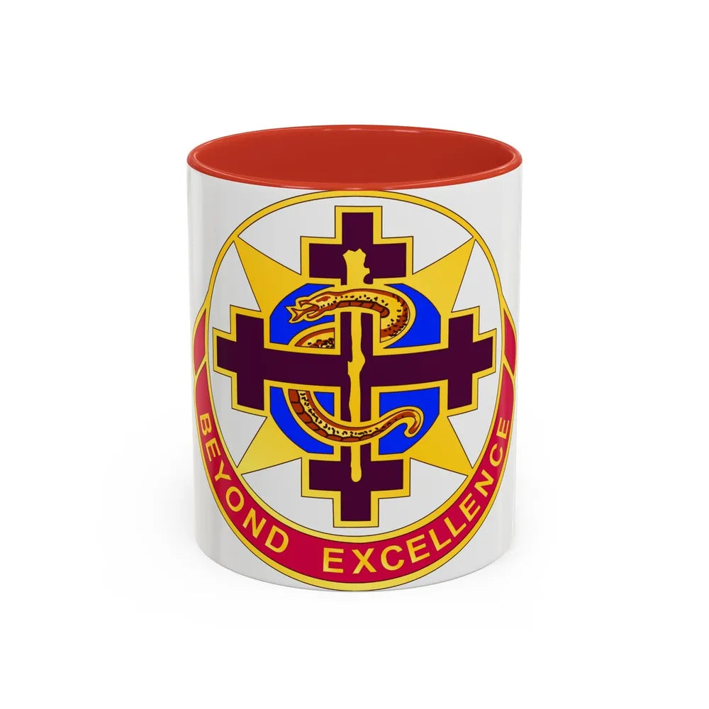 6250 US Hospital (U.S. Army) Accent Coffee Mug-11oz-Red-Go Mug Yourself