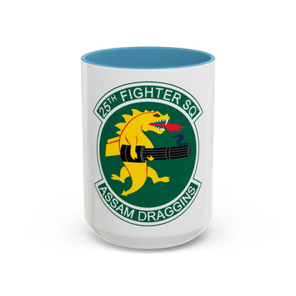 25th Fighters Sq (U.S. Air Force) Accent Coffee Mug