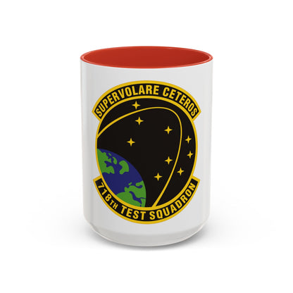 718th Test Squadron (U.S. Air Force) Accent Coffee Mug