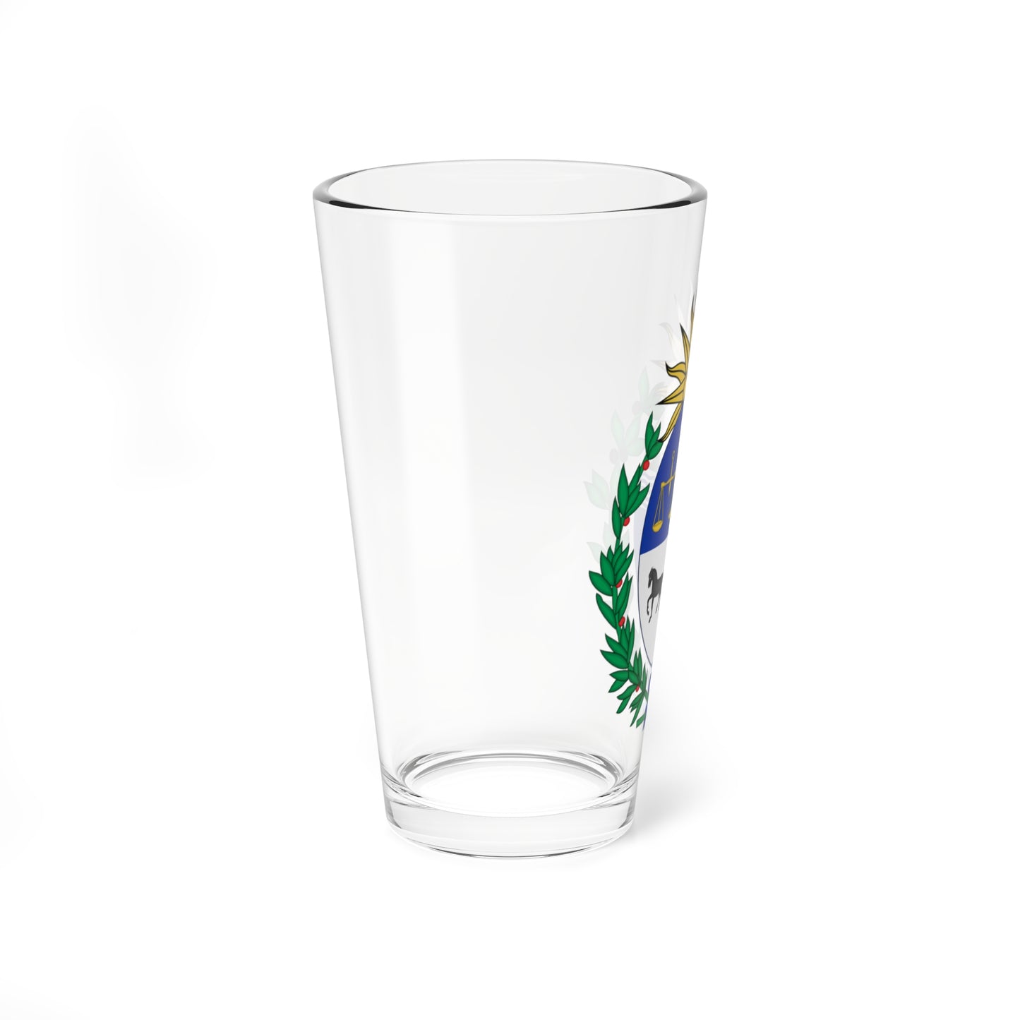 Coat of arms of Uruguay Sun of May variant (Uruguay) (Coat of Arms) Pint Glass 16oz