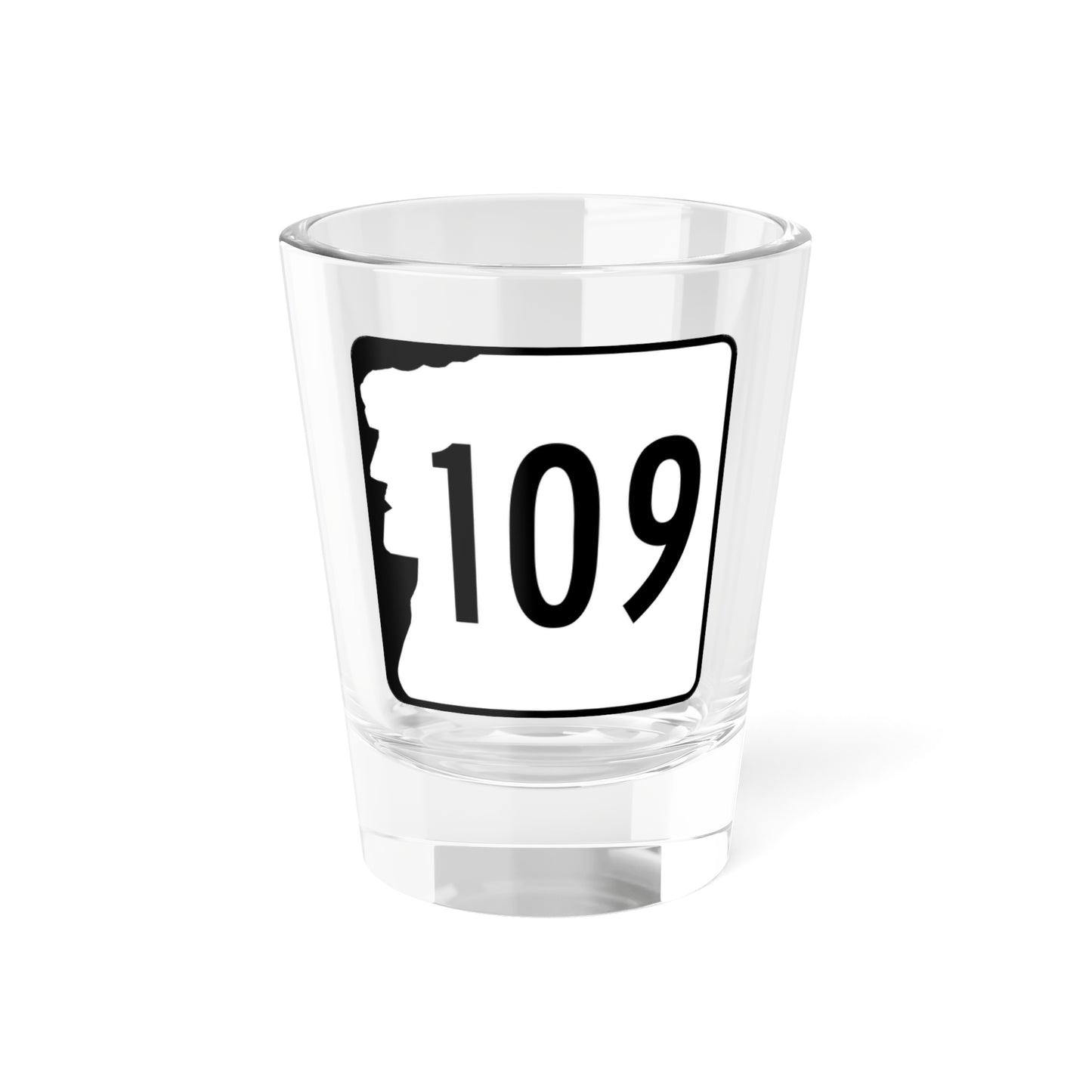 NH Route 109 (New Hampshire) (Road Sign) Shot Glass 1.5oz