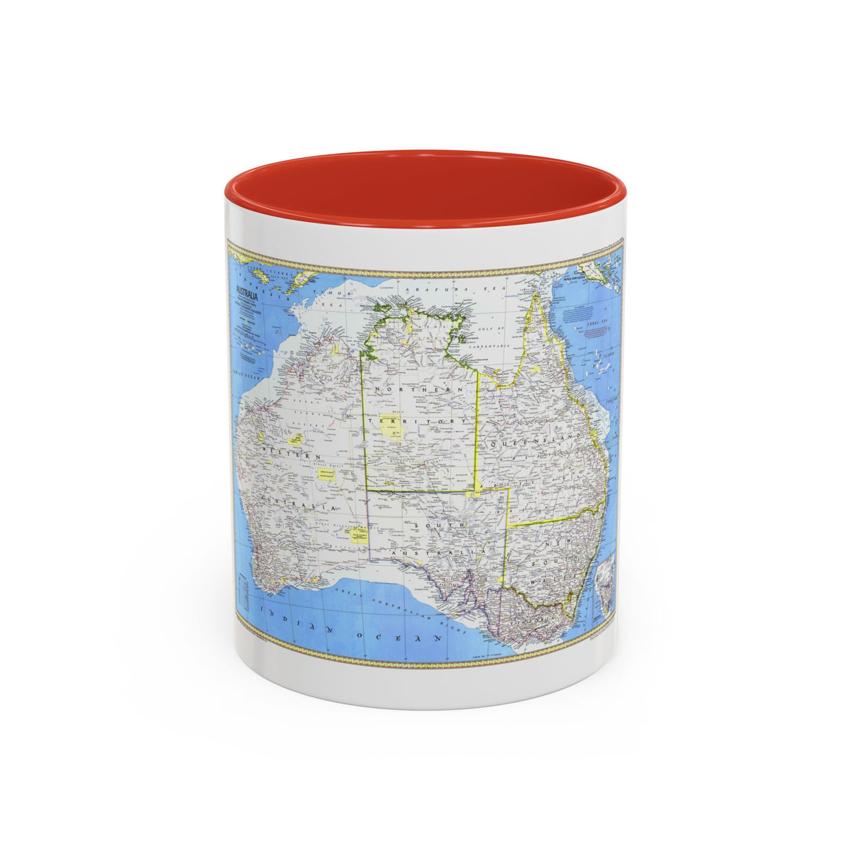 Australia (1979) (Map) Accent Coffee Mug