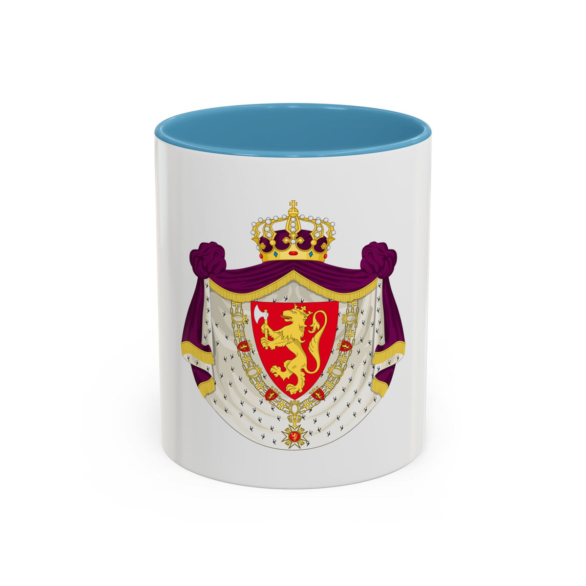 Greater royal coat of arms of Norway - Accent Coffee Mug